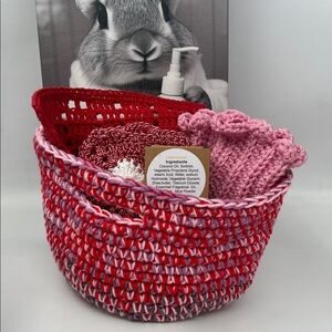 Handmade Crochet Basket Stuffed!!